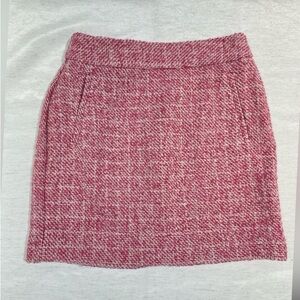 Banana Republic Pink Tweed Mini Skirt